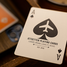 Lounge Edition in Hangar (Orange) with Limited Back by Jetsetter Playing Cards-Playing Cards-Wondercraft