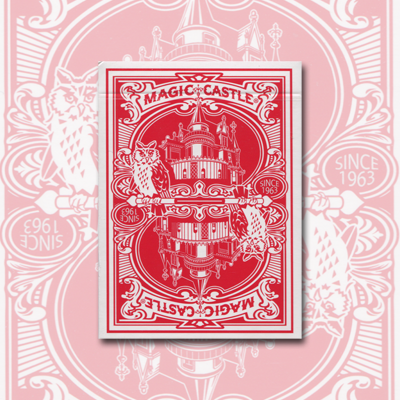 Magic Castle Cards (Red)-Playing Cards-Wondercraft