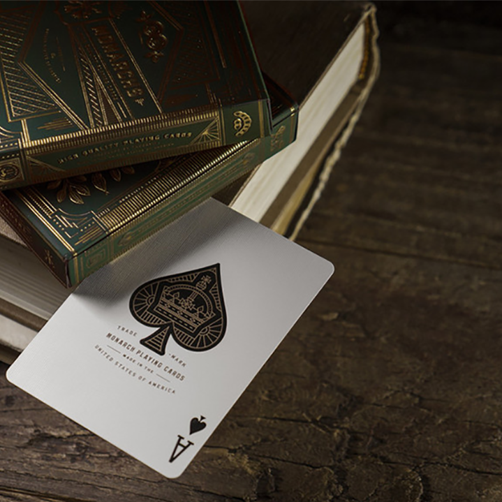 Monarch Playing Cards (Green) by theory11-Playing Cards-Wondercraft