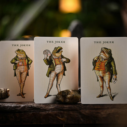 Notorious Gambling Frog (Orange) Playing Cards by Stockholm17-Playing Cards-Wondercraft