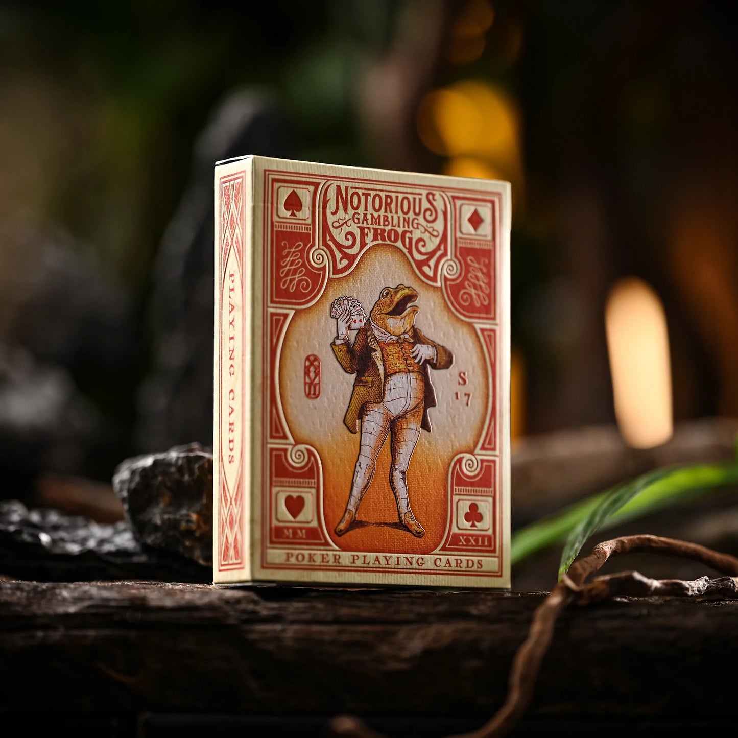 Notorious Gambling Frog (Orange) Playing Cards by Stockholm17-Playing Cards-Wondercraft