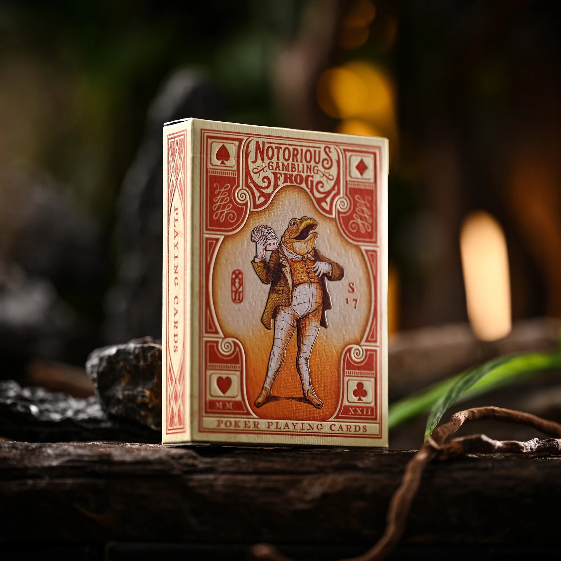 Notorious Gambling Frog (Orange) Playing Cards by Stockholm17-Playing Cards-Wondercraft