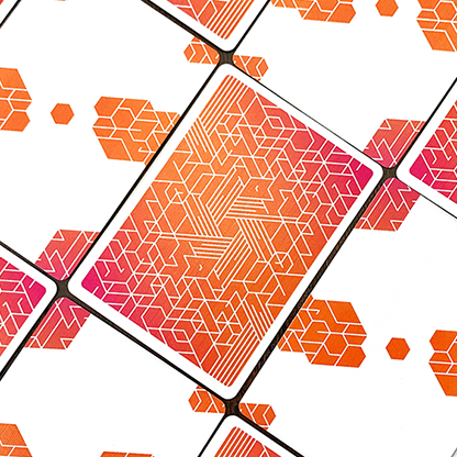 Orange Bump Neon Playing Cards by US Playing Card Co-Playing Cards-Wondercraft