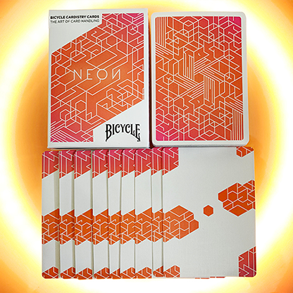 Orange Bump Neon Playing Cards by US Playing Card Co-Playing Cards-Wondercraft