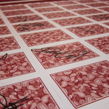 Original TRICS - Uncut Sheet - Signed by Famous Magicians-Playing Cards-Wondercraft