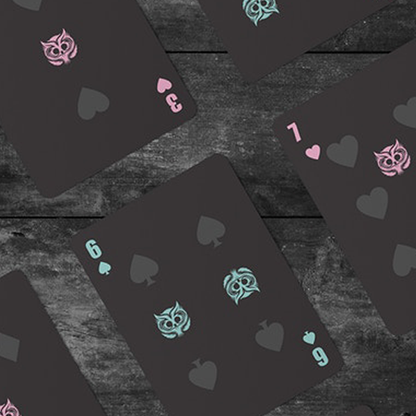 Owl (Black) Playing Cards-Playing Cards-Wondercraft