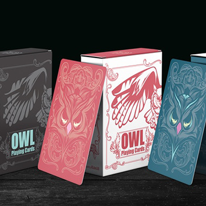 Owl (Black) Playing Cards-Playing Cards-Wondercraft