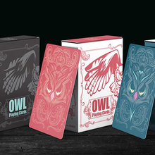 Owl (Red) Playing Cards-Playing Cards-Wondercraft