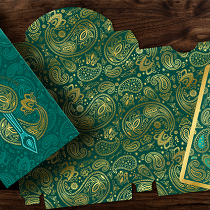 Paisley Royals (Teal) Playing Cards by Dutch Card House Company-Playing Cards-Wondercraft