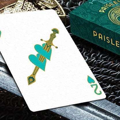 Paisley Royals (Teal) Playing Cards by Dutch Card House Company-Playing Cards-Wondercraft