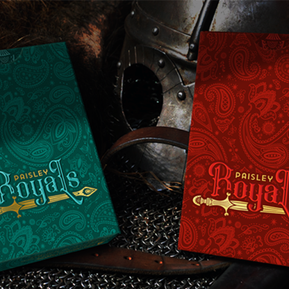 Paisley Royals (Teal) Playing Cards by Dutch Card House Company-Playing Cards-Wondercraft