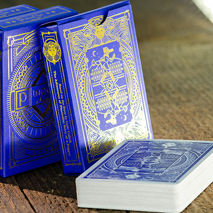 Pinocchio Sapphire Playing Cards (Blue) by Elettra Deganello-Playing Cards-Wondercraft