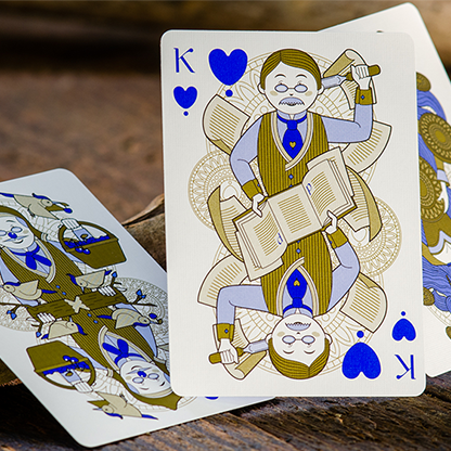 Pinocchio Sapphire Playing Cards (Blue) by Elettra Deganello-Playing Cards-Wondercraft