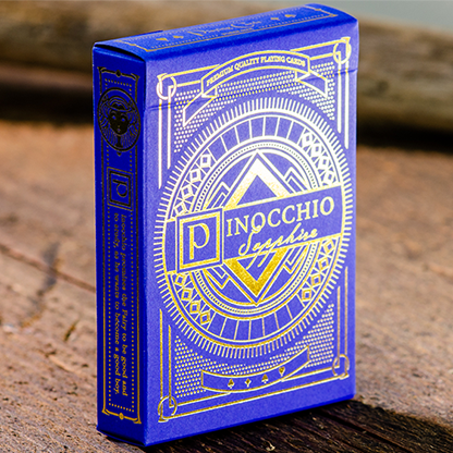 Pinocchio Sapphire Playing Cards (Blue) by Elettra Deganello-Playing Cards-Wondercraft