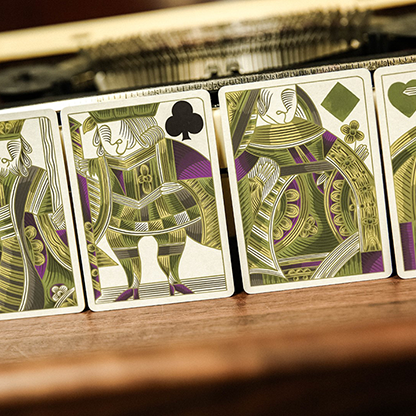 Reminisce (Green) Playing Cards-Playing Cards-Wondercraft