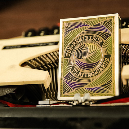 Reminisce (Green) Playing Cards-Playing Cards-Wondercraft
