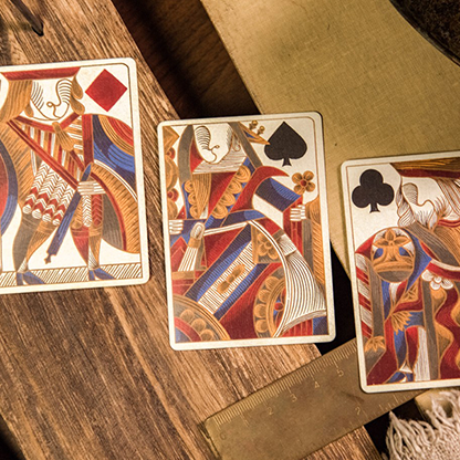 Reminisce (Red) Playing Cards-Playing Cards-Wondercraft