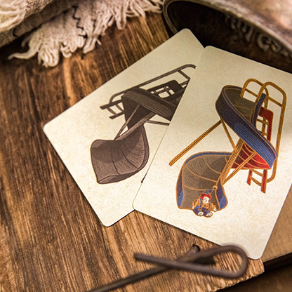 Reminisce (Red) Playing Cards-Playing Cards-Wondercraft