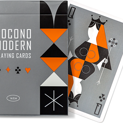 Retro Deck (Gray) Playing Cards-Playing Cards-Wondercraft