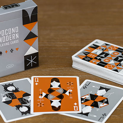 Retro Deck (Gray) Playing Cards-Playing Cards-Wondercraft
