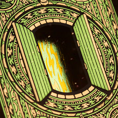 Sacred Fire (Emerald Flare) Playing Cards by Riffle Shuffle-Playing Cards-Wondercraft
