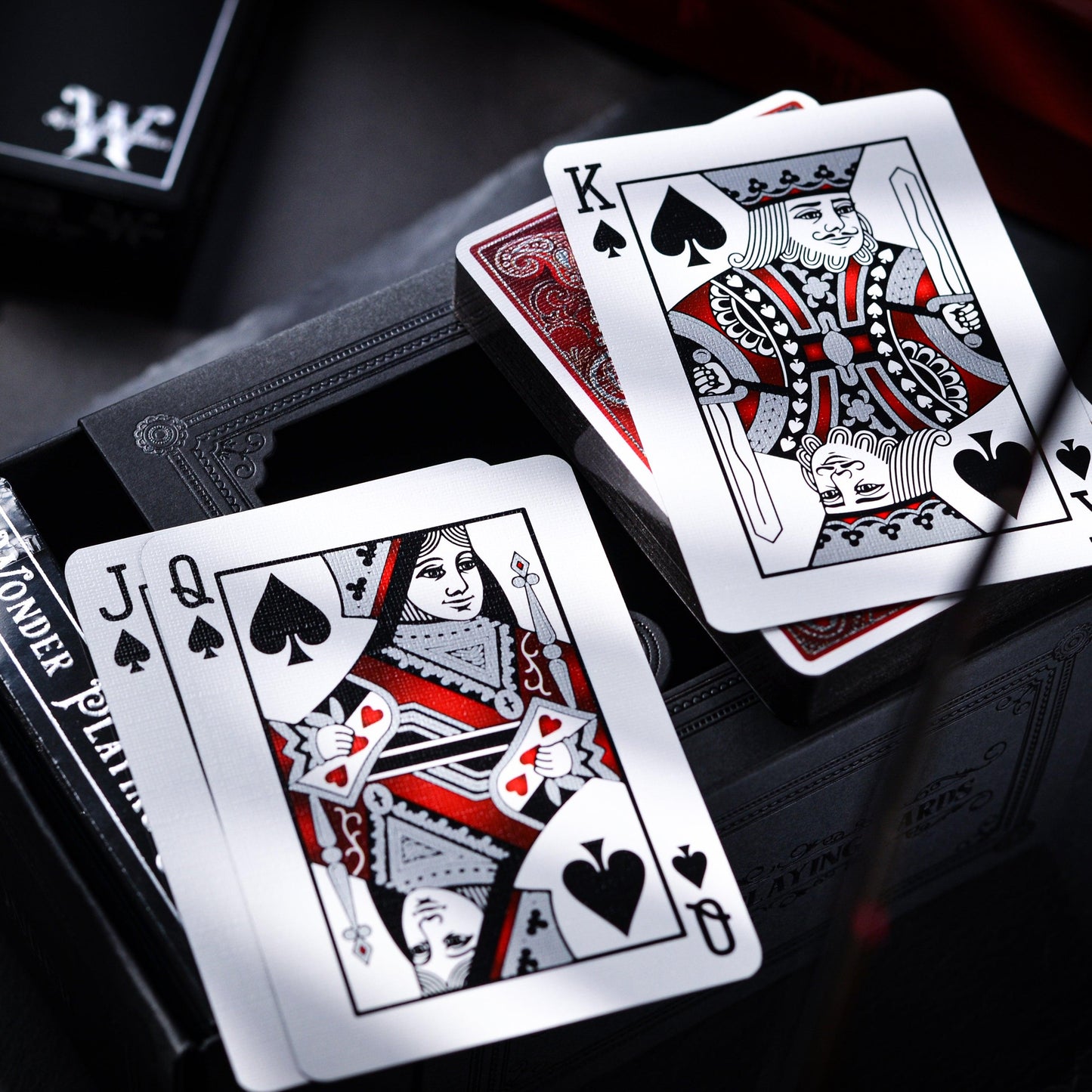 Scarlet Wonder Signature Edition - Black Gilded-Playing Cards-Wondercraft