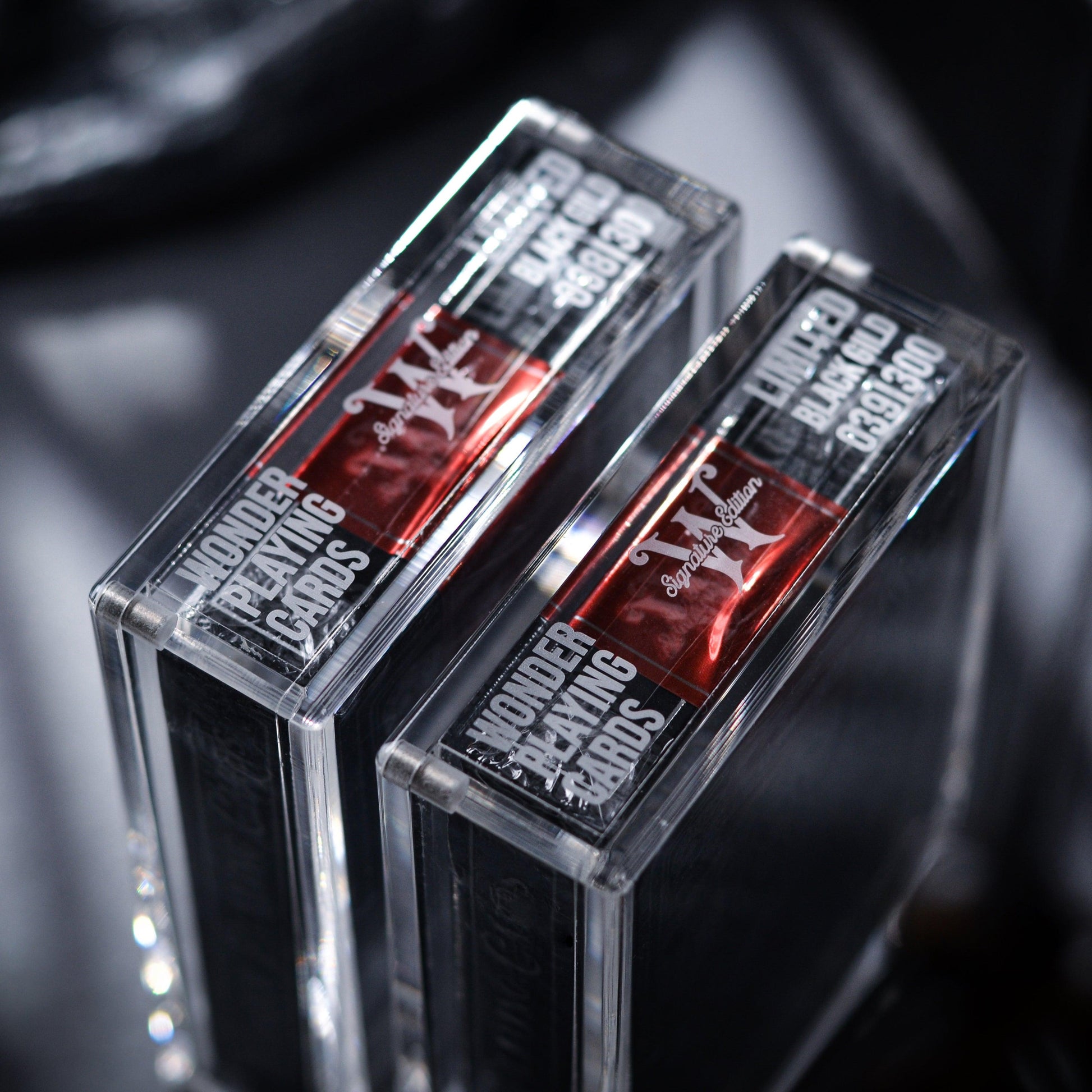 Scarlet Wonder Signature Edition - Black Gilded-Playing Cards-Wondercraft