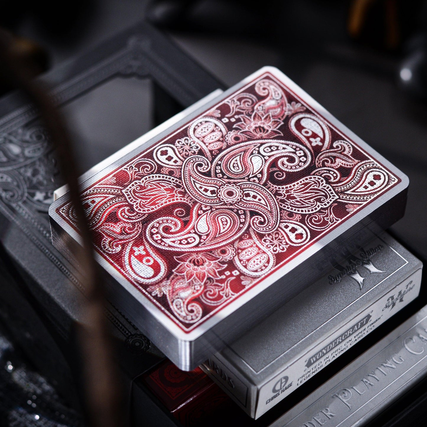 Scarlet Wonder Signature Edition - Silver Gilded-Playing Cards-Wondercraft