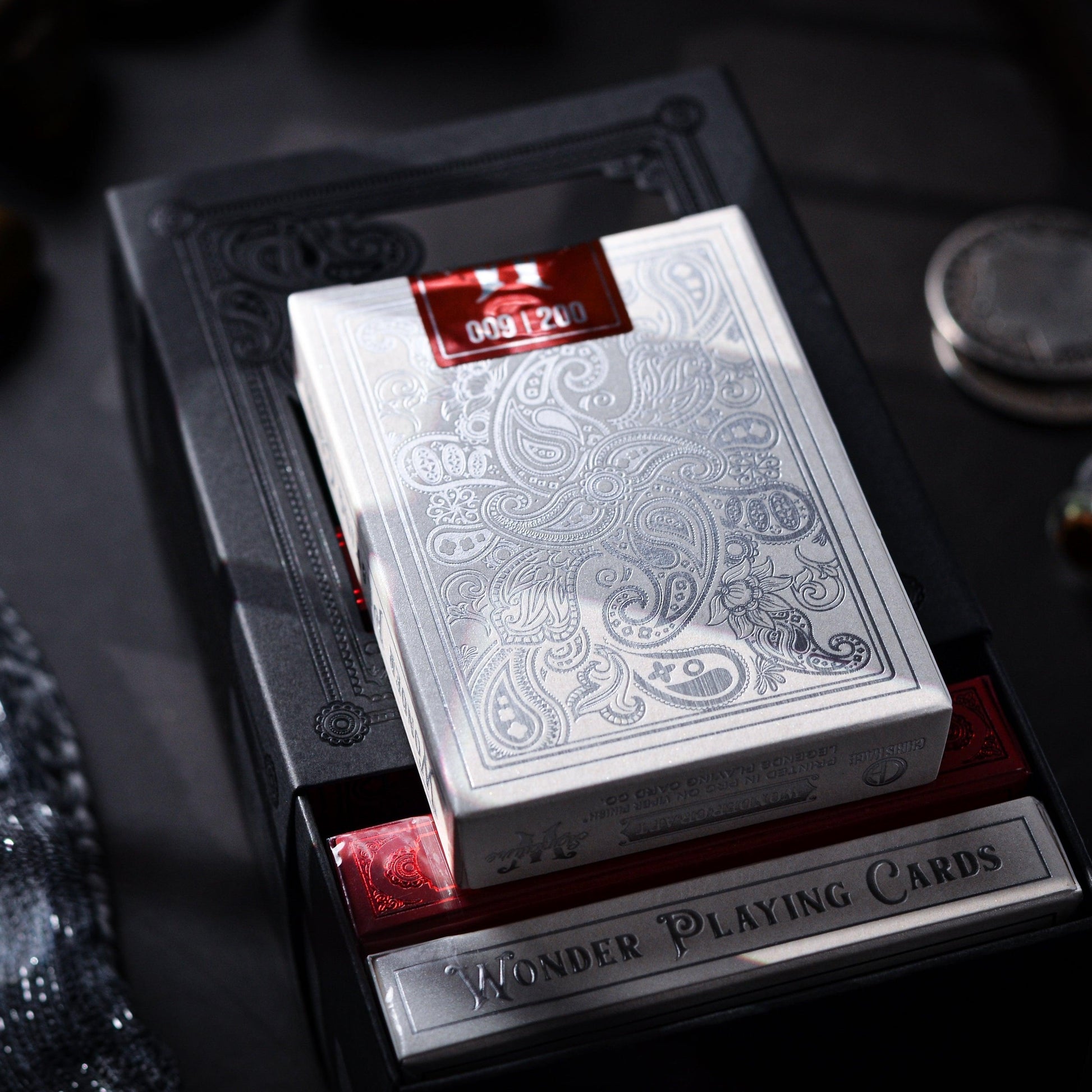 Scarlet Wonder Signature Edition - Silver Gilded-Playing Cards-Wondercraft
