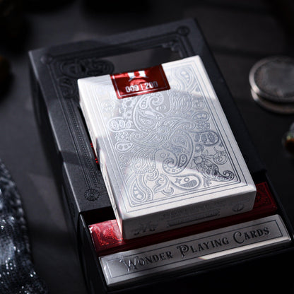 Scarlet Wonder Signature Edition - Silver Gilded-Playing Cards-Wondercraft