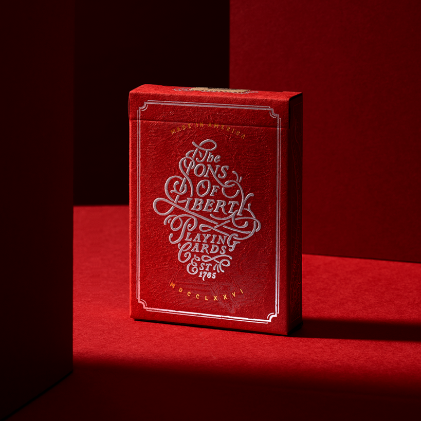 Sons of Liberty - Patriot Red by Art of Play-Playing Cards-Wondercraft