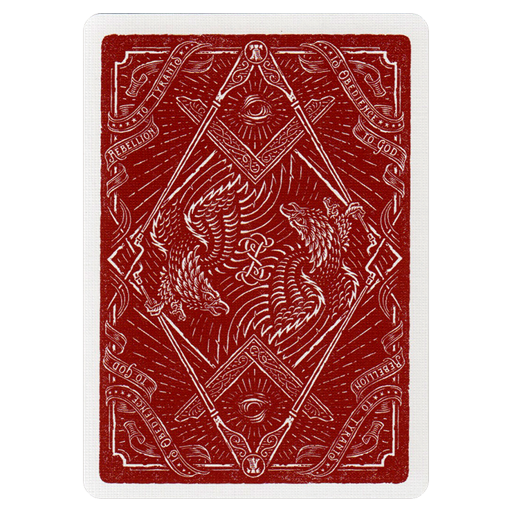 Sons of Liberty - Patriot Red by Art of Play-Playing Cards-Wondercraft