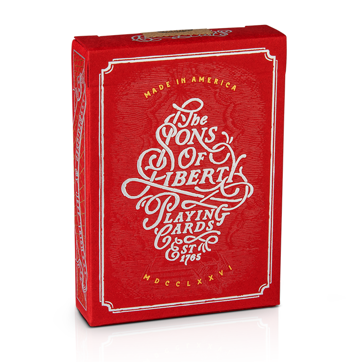 Sons of Liberty - Patriot Red by Art of Play-Playing Cards-Wondercraft