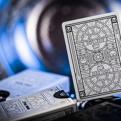 Star Wars Light Side Silver Edition Playing Cards (White) by theory11-Playing Cards-Wondercraft