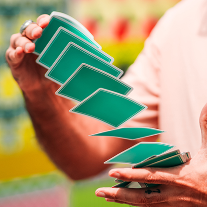 Summer NOC Pro Sunrise (Teal) Playing Cards-Playing Cards-Wondercraft