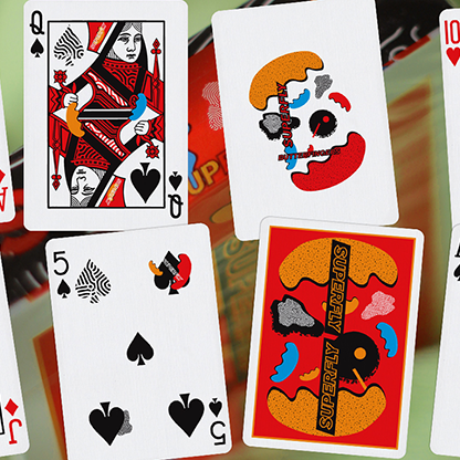 Superfly Butterfingers Red Playing Cards by Gemini-Playing Cards-Wondercraft