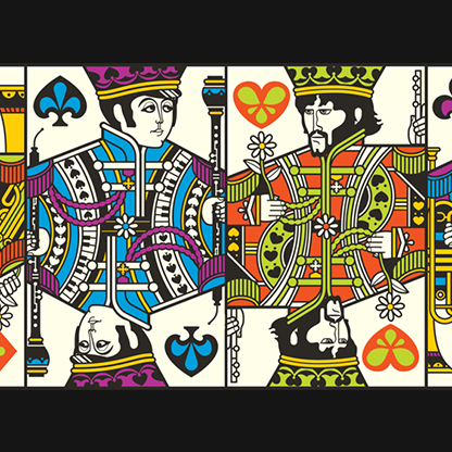 The Beatles (Green) Playing Cards-Playing Cards-Wondercraft