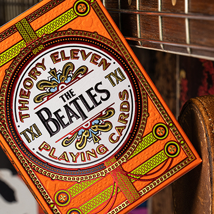 The Beatles (Orange) Playing Cards-Playing Cards-Wondercraft