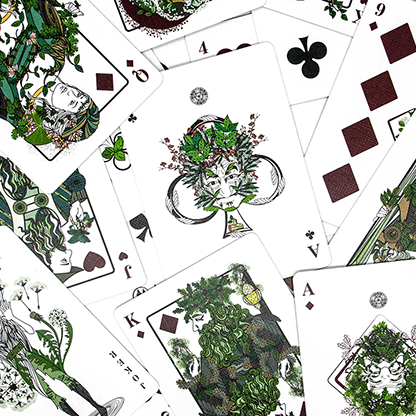 The Green Man Playing Cards (Spring) by Jocu-Playing Cards-Wondercraft