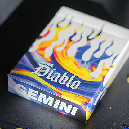 Ultra Diablo Blue Playing Cards by Gemini-Playing Cards-Wondercraft