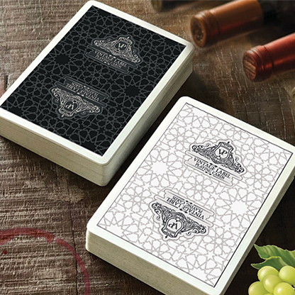 Vintage Label Playing Cards (Premier Edition Black) by Craig Maidment-Playing Cards-Wondercraft