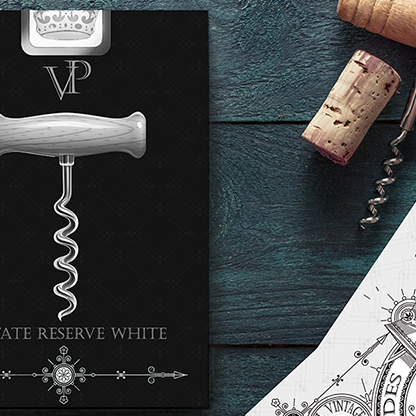 Vintage Label Playing Cards (Silver Gilded White Edition) by Craig Maidment-Playing Cards-Wondercraft