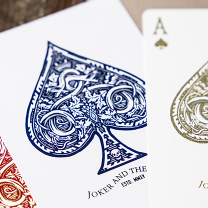 White Gold Edition Playing Cards by Joker and the Thief-Playing Cards-Wondercraft
