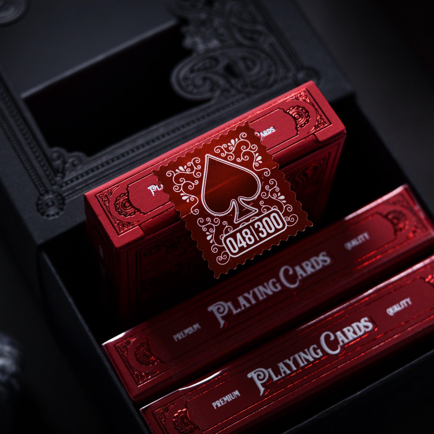 Wonder Playing Cards - Scarlet - Red Gilded-Playing Cards-Wondercraft