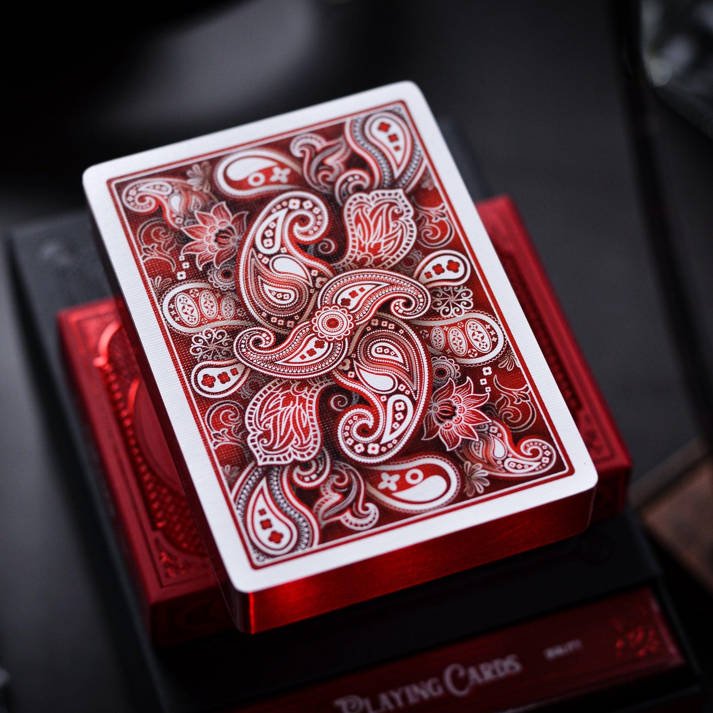 Wonder Playing Cards - Scarlet - Red Gilded-Playing Cards-Wondercraft